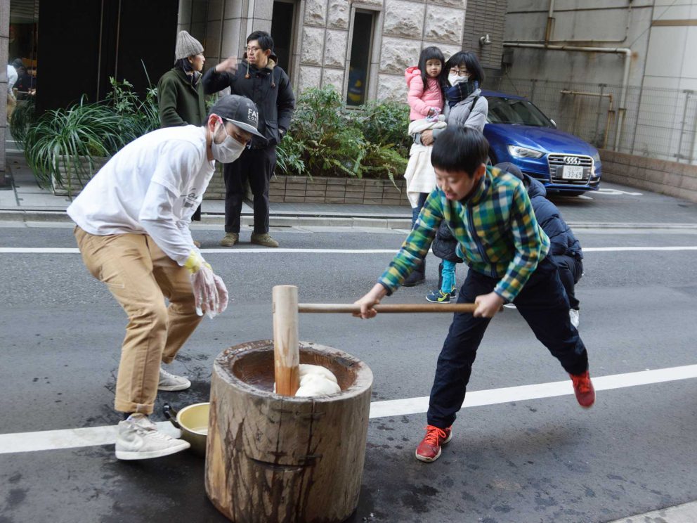 2018年ふるまい餅つき