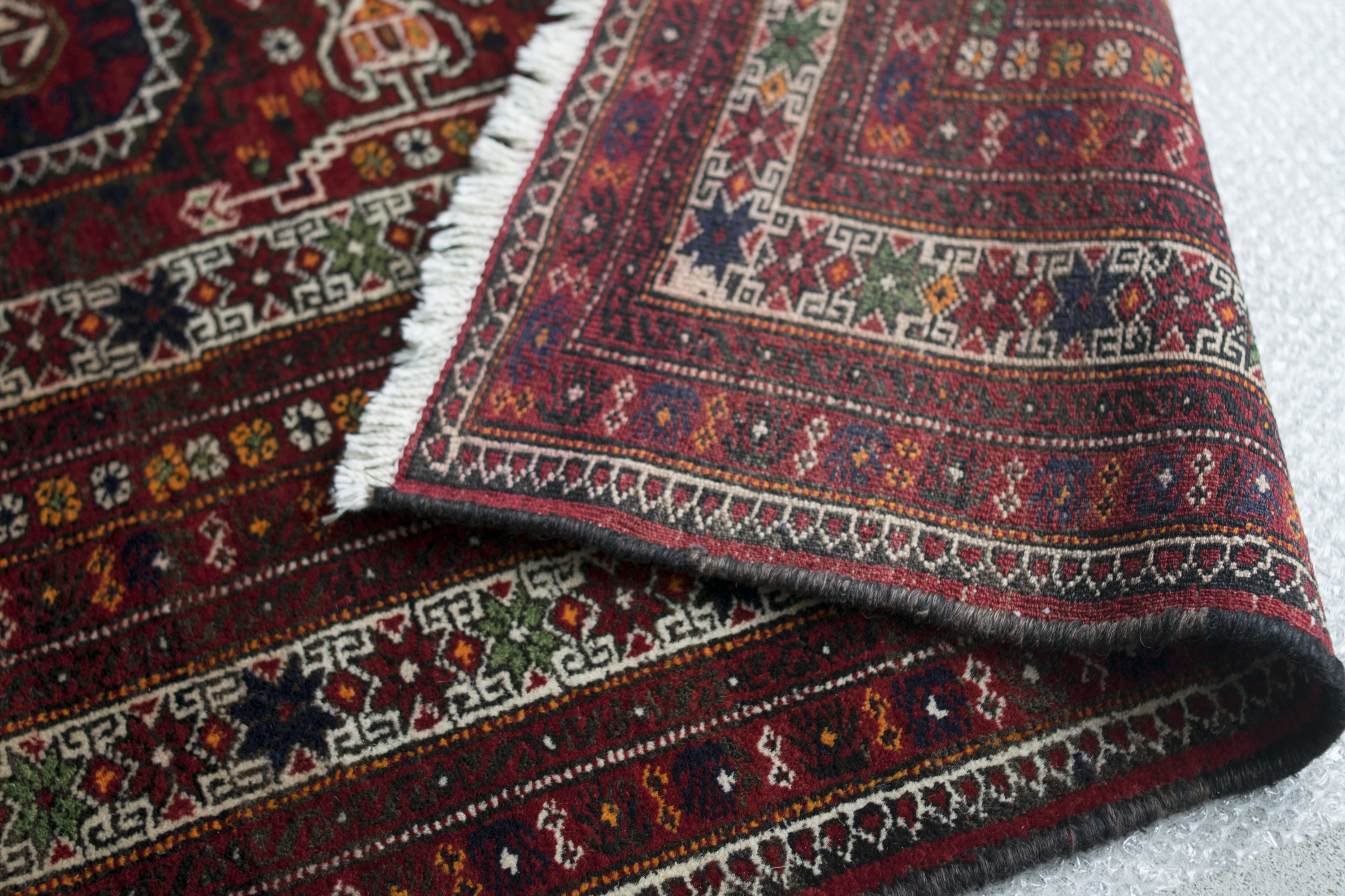 Tribal rug by “Baluch related tribe”