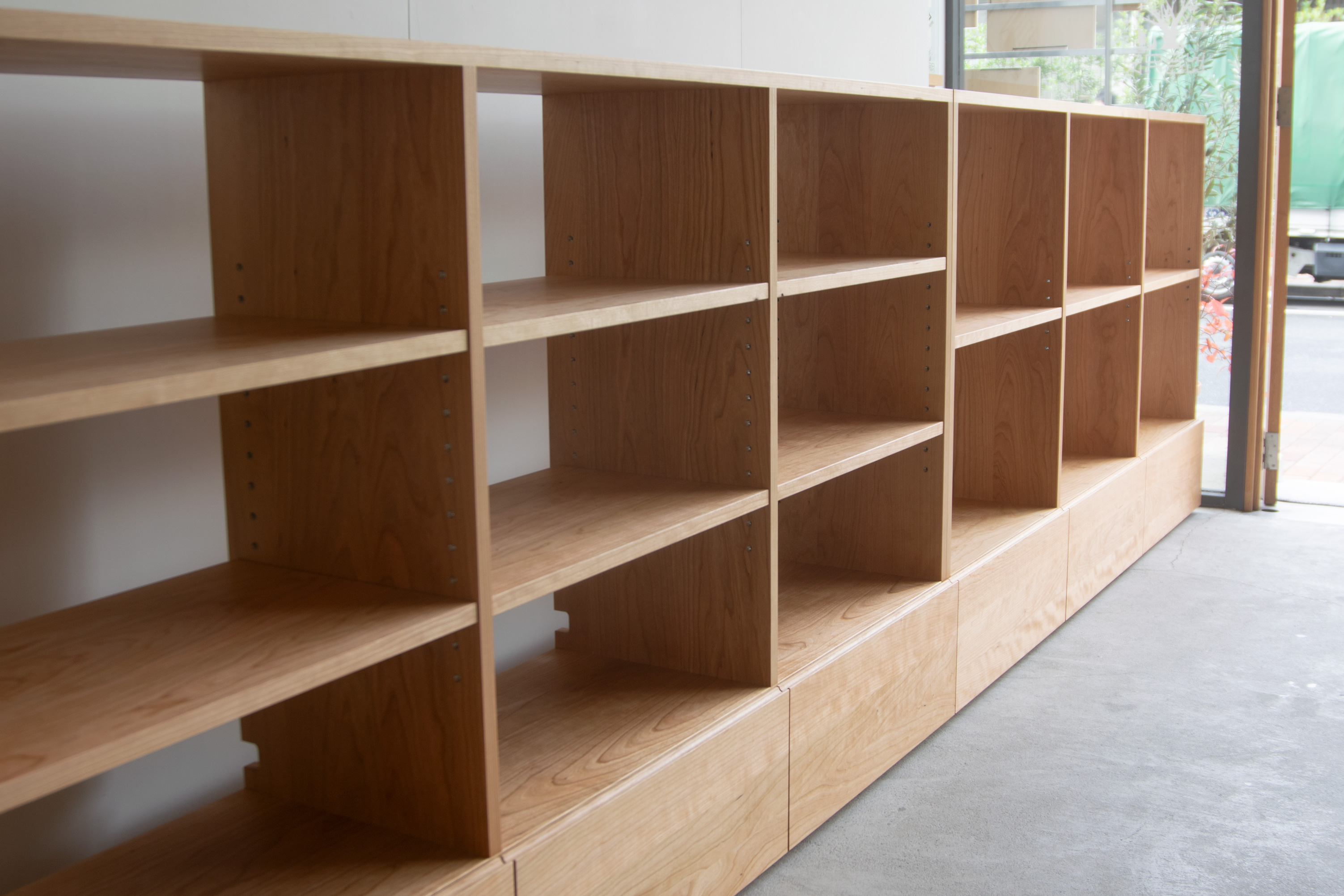 可動棚と固定棚