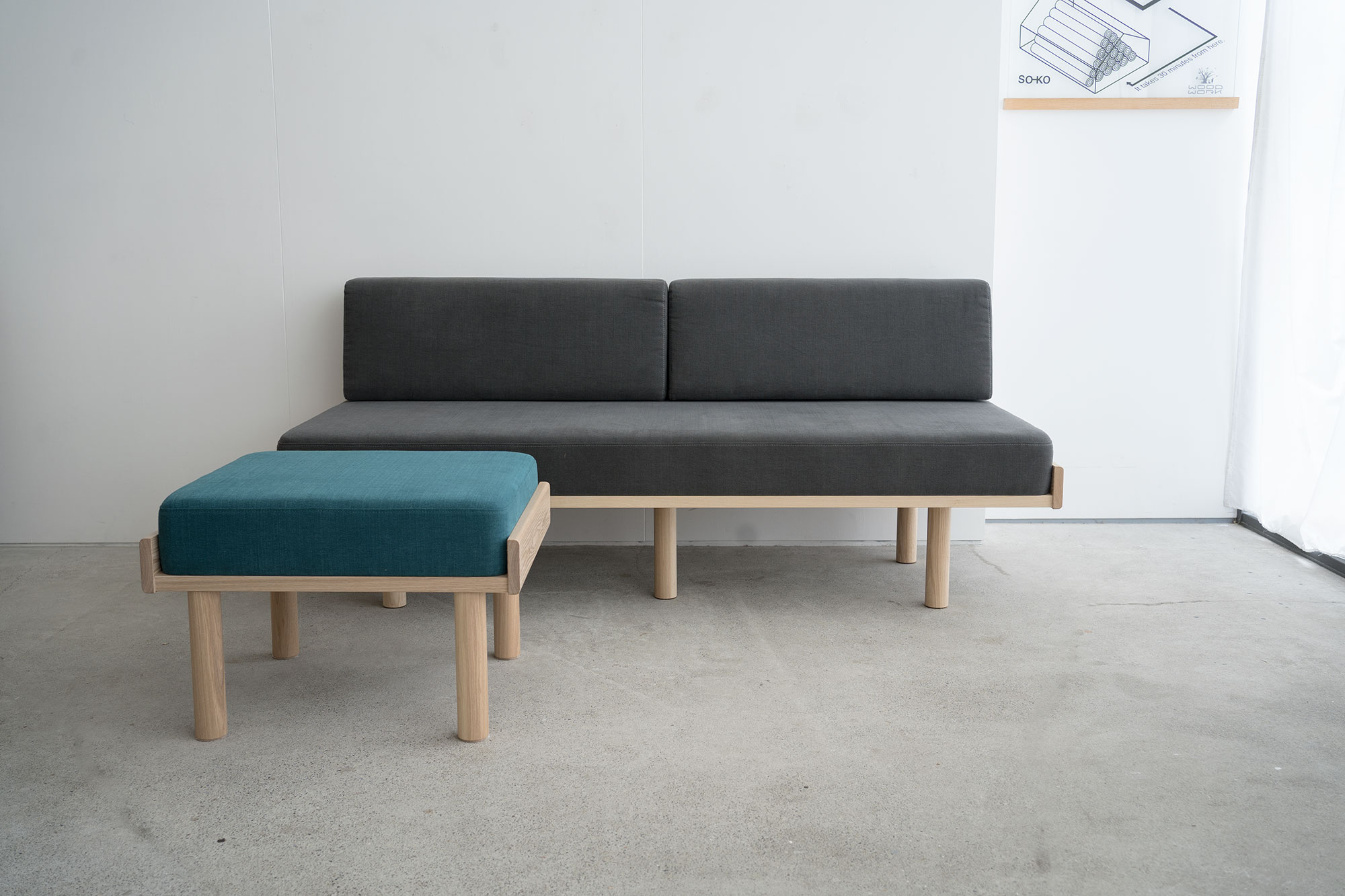 sofa LAY ottoman