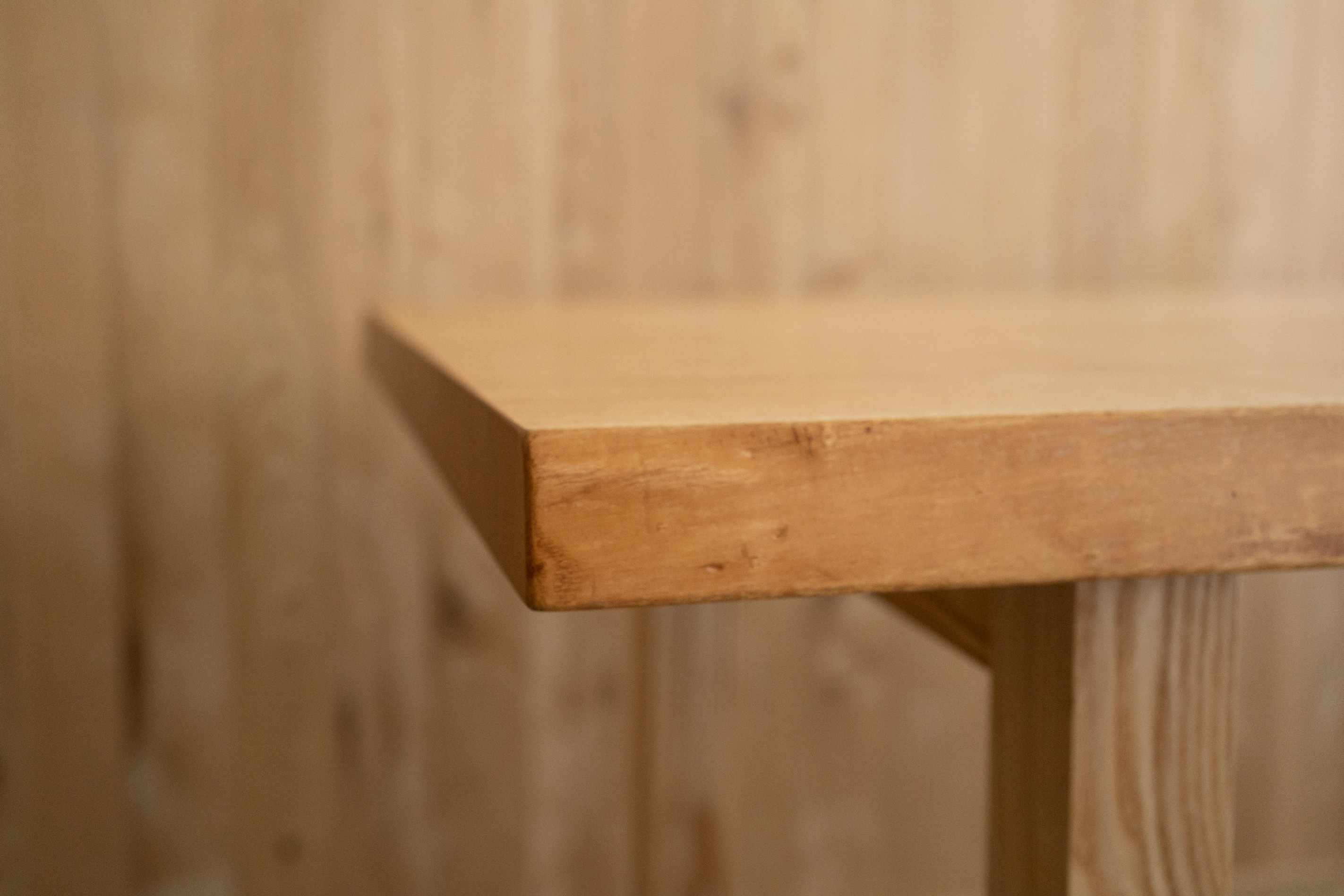 タモ一枚板天板ダイニングテーブル　ミミ