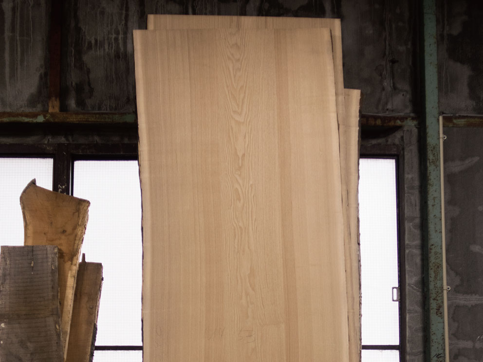 タモ三枚接ぎ天板（ N14-53）