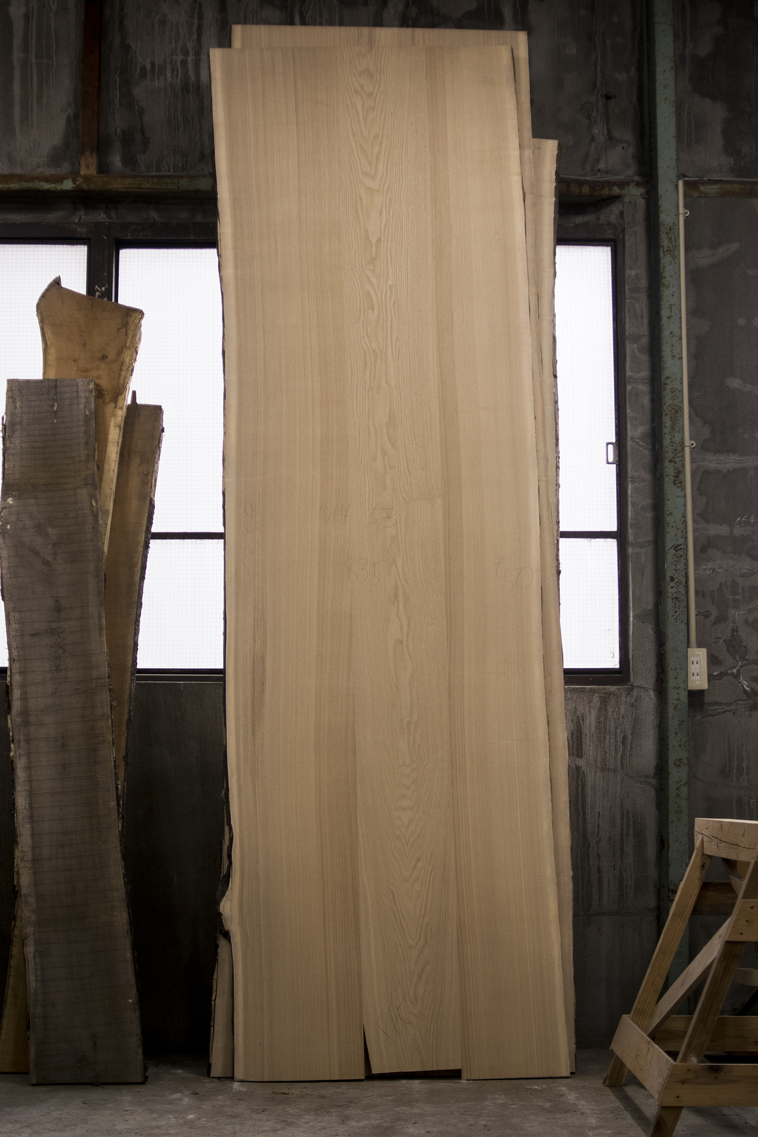 タモ三枚接ぎ天板(M14-53)