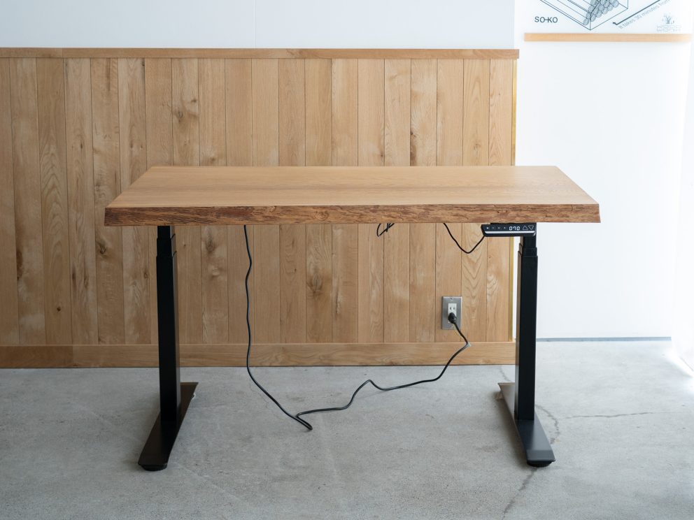 ナラ三枚接ぎ天板